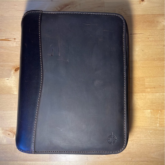 Franklin Covey Vintage Binder Full Grain Leather Made in the USA - Picture 1 of 16